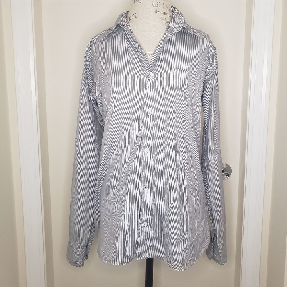JBrandย pinstripe button down shirt